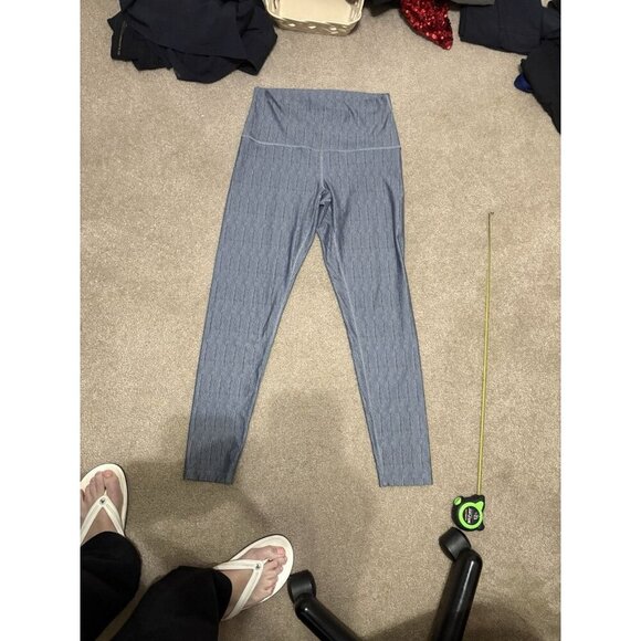 UNIQUELY LORNA JANE 7/8 TIGHT TITANIUM LEGGINGS SIZE LARGE Gray 29" Inseam - Picture 1 of 3